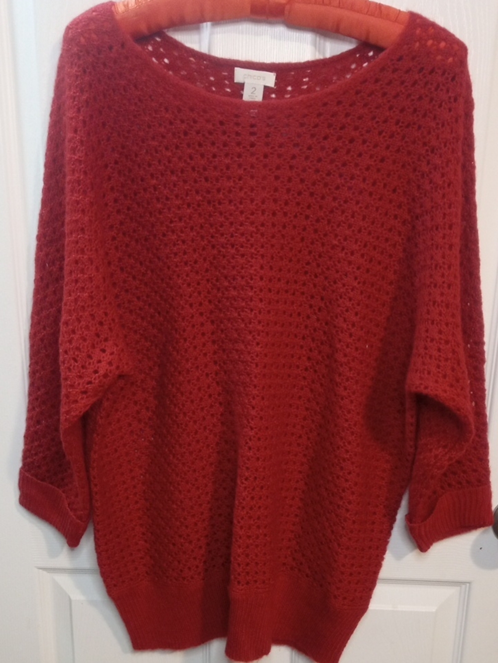 CHICO'S CROCHETED SWEATER